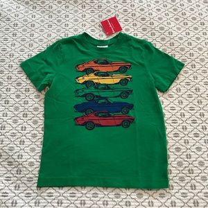 Hanna Andersson Green Race Car Tee